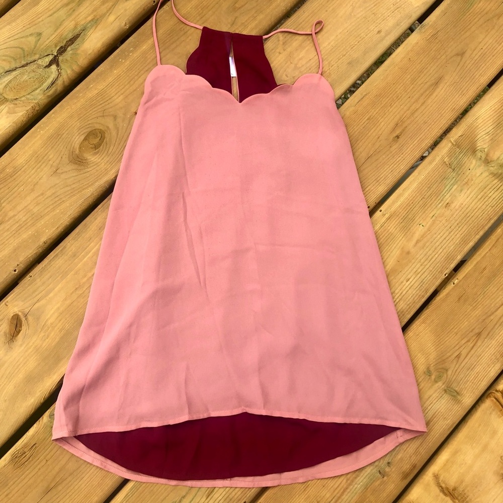 Express Reversible Cami with Scalloped Neckline